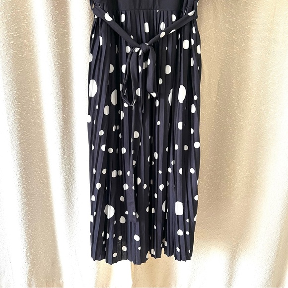 ASOS Black/White Polka Dot Dress, Size: 22 - Picture 5 of 8